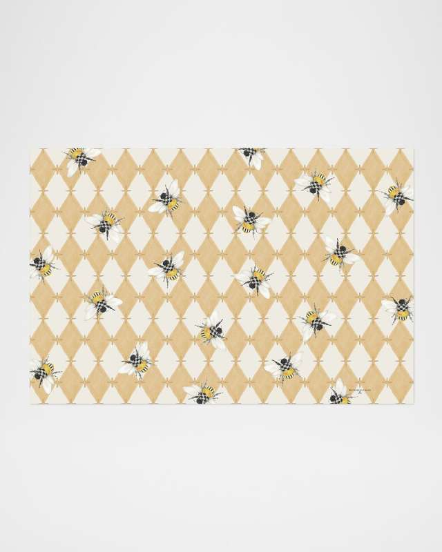 Honeycomb with Bees Floor Mat, 2' x 3'